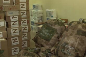 13-ю партию гуманитарного груза от братчан отправили из ДОСААФ в зону СВО