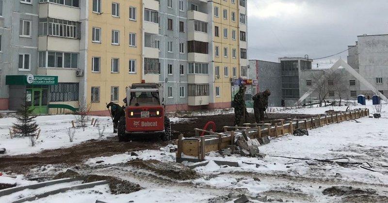 Работы по строительству сквера «Ангарские каскады» в Братске выполнены на 75 %