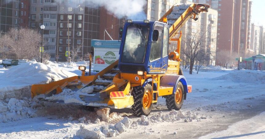 Более 50 тысяч кубометров снега вывезли с дорог Братска с начала февраля