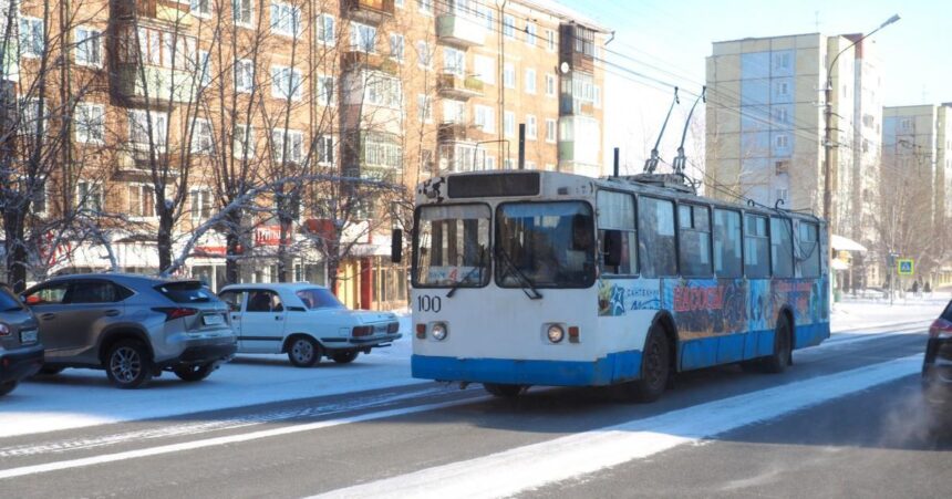 Контактную линию троллейбусов в Братске восстановили