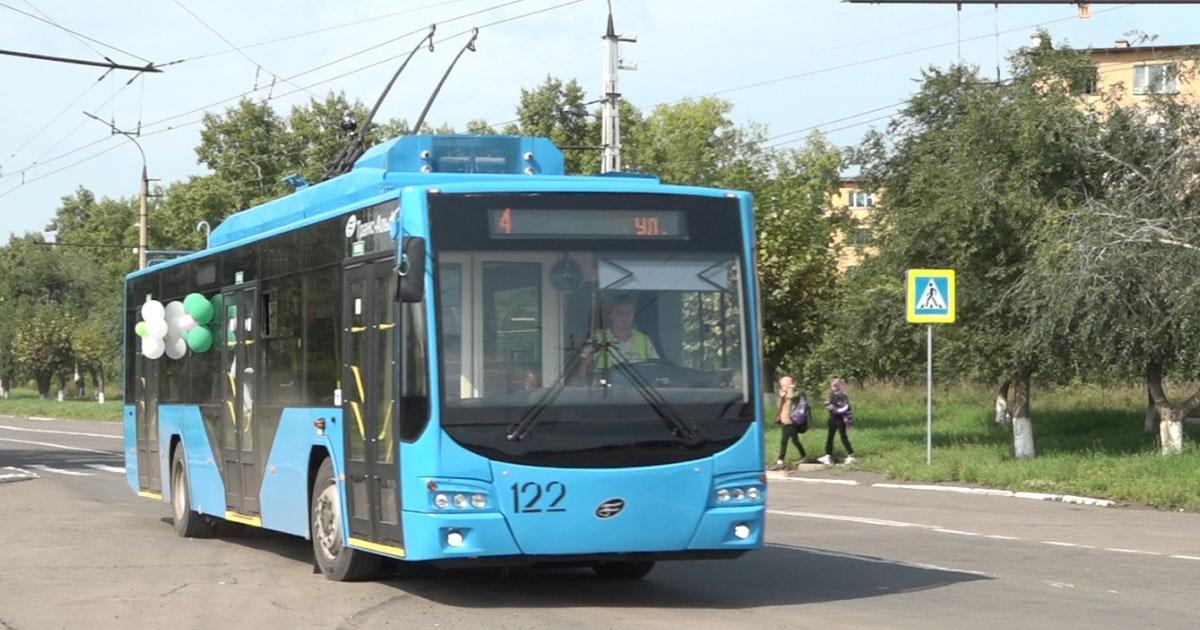 Три новых троллейбуса вышли на линию в Центральном районе