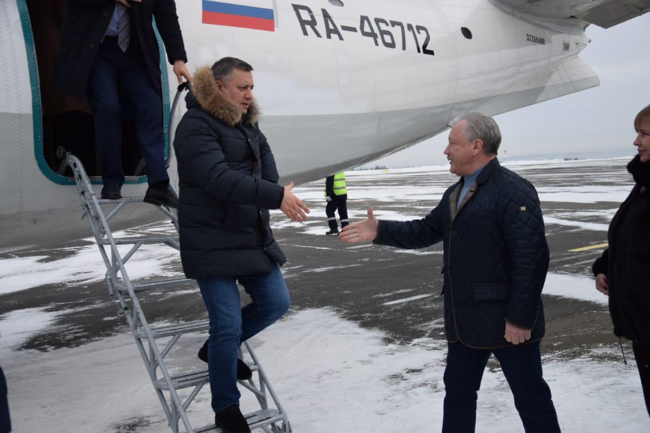 Врио губернатора Игорь Кобзев побывал с рабочей поездкой в Братске и Братском районе 26 января