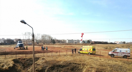 Двух пациенток из Братского района доставили в больницы с помощью вертолетной площадки РБ