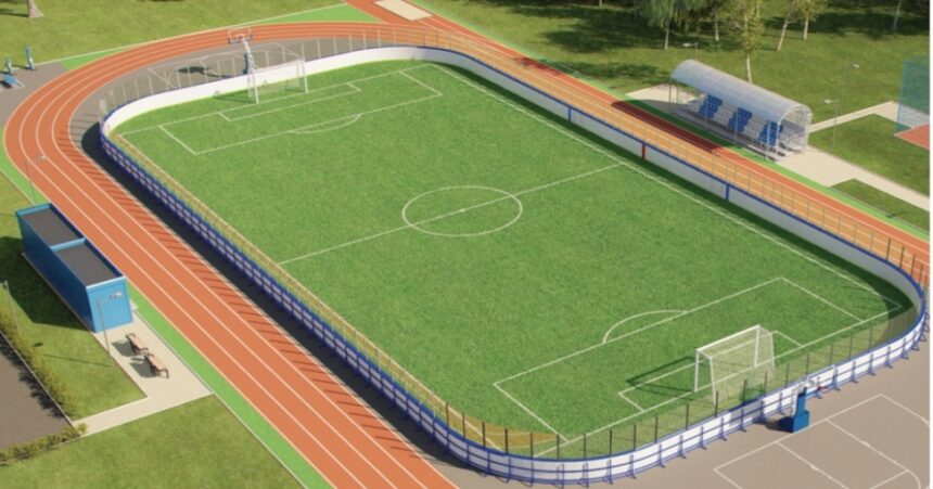 Новая спортивная площадка откроется летом на территории школы №41 в Братске