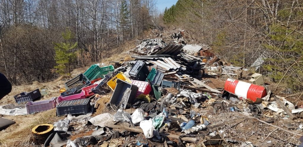Несанкционированную свалку в 25га ликвидировали в Братске