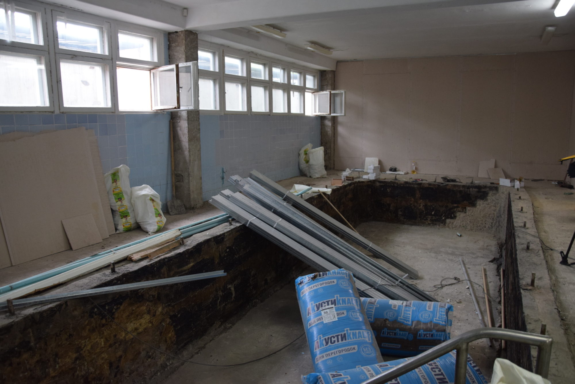 Капремонт бассейна начался в детском саду № 119 Братска