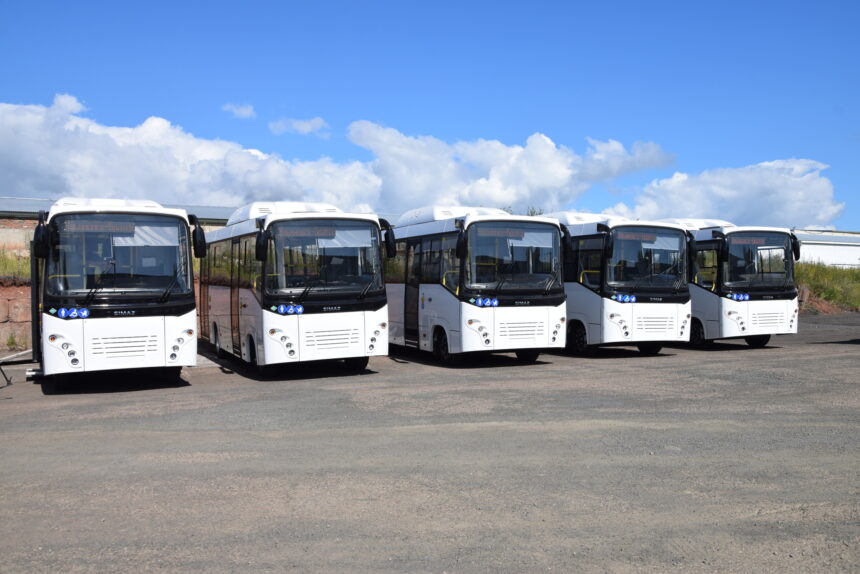 Оставшиеся 15 экологически чистых автобусов прибыли в Братск из Ульяновска