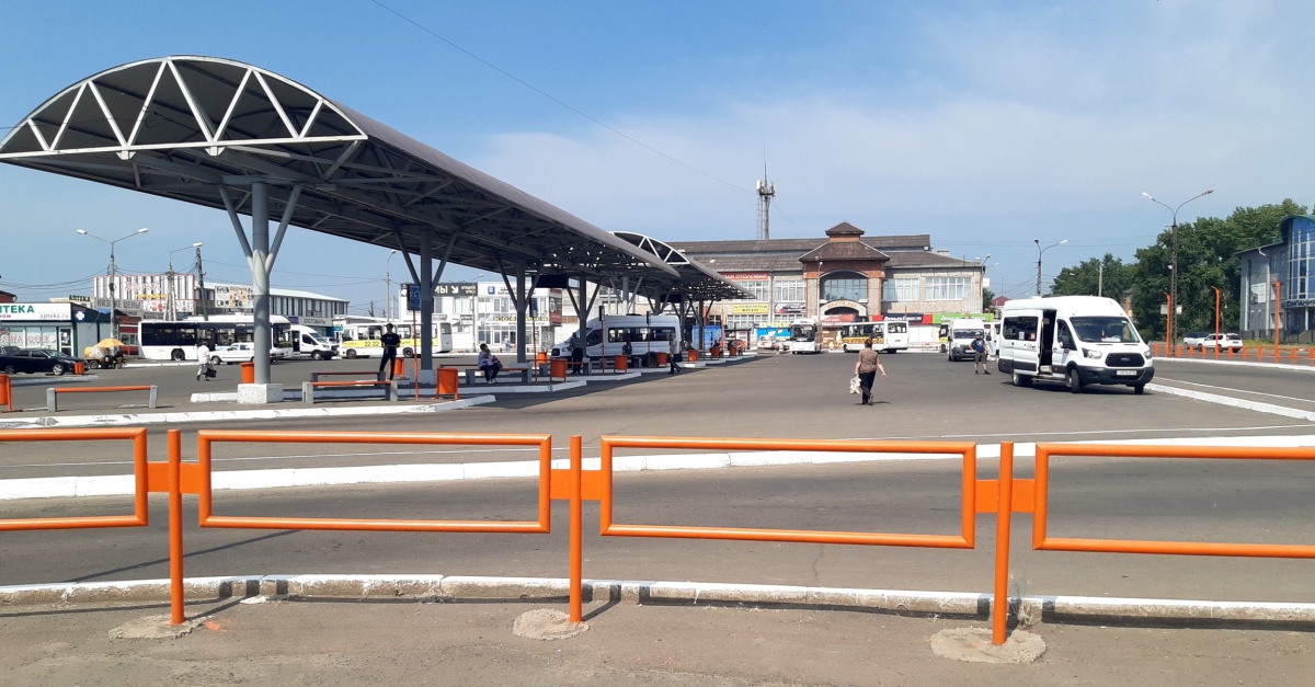 Территорию центрального автовокзала благоустроили в Братске