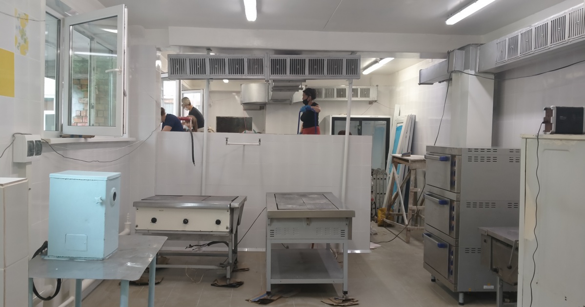 Пищеблок приводят в порядок в детском саду № 134 в Братске