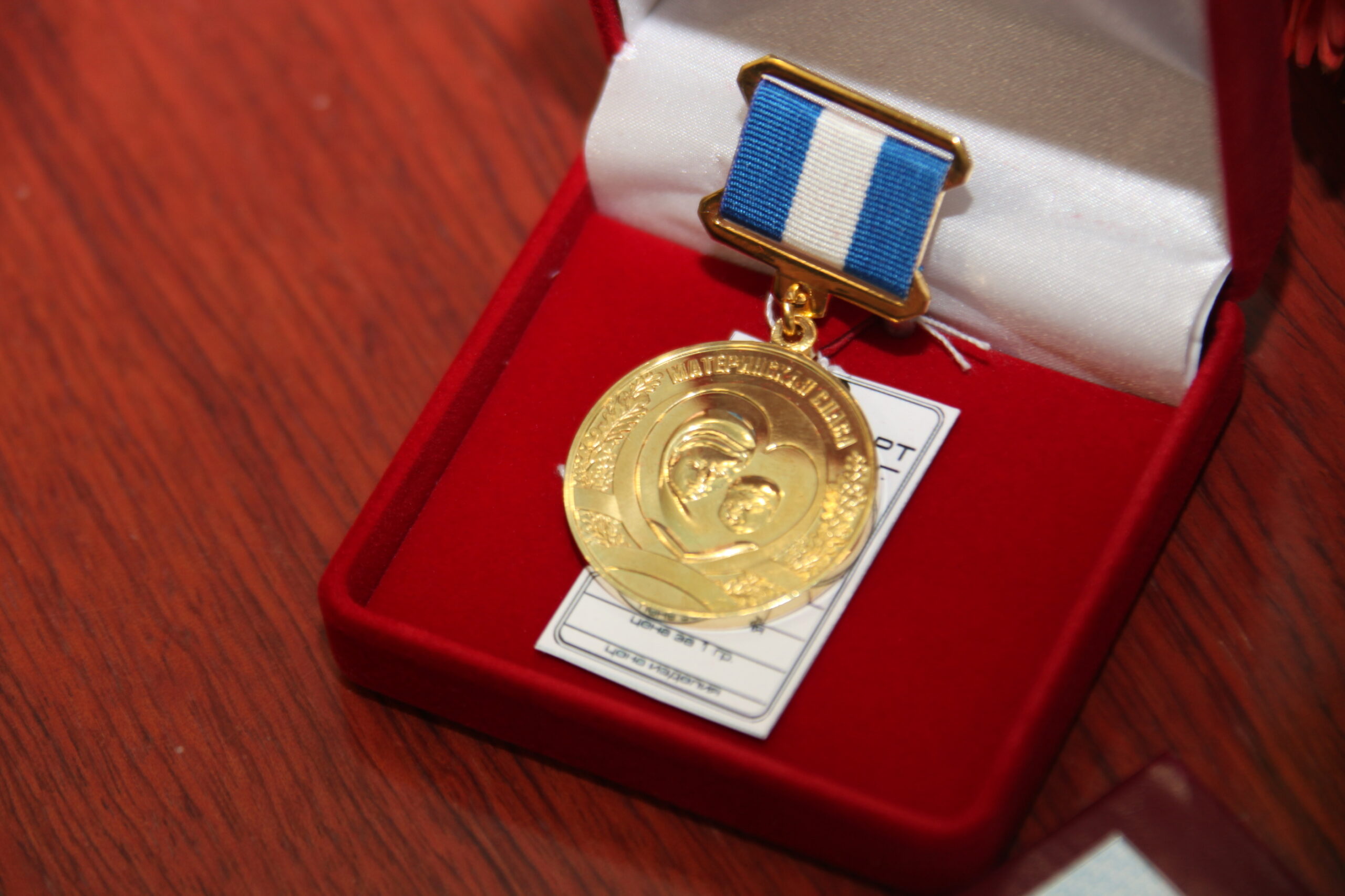 Многодетную мать из Братска наградили почетным знаком "Материнская слава"