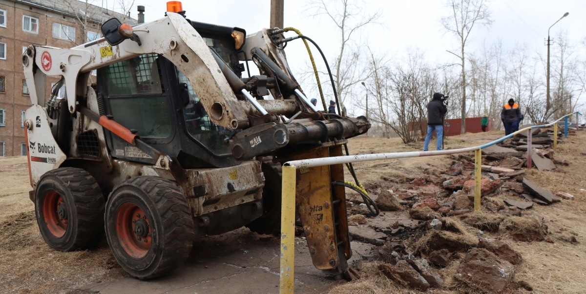 В Братске начали благоустройство 9 дворов