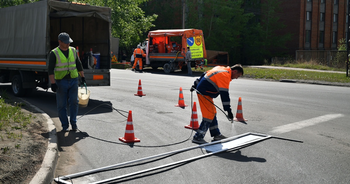 В Братске обновят более 200 км дорожной разметки