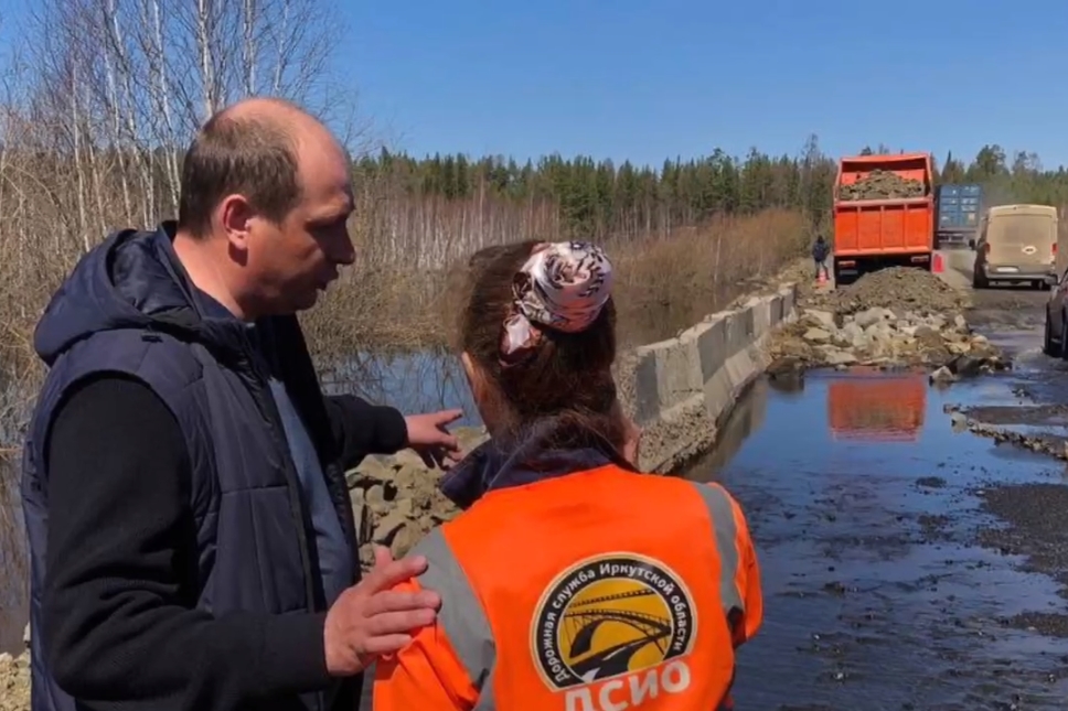 Участок дороги Кузнецовка – Вихоревка подтопило в Братском районе