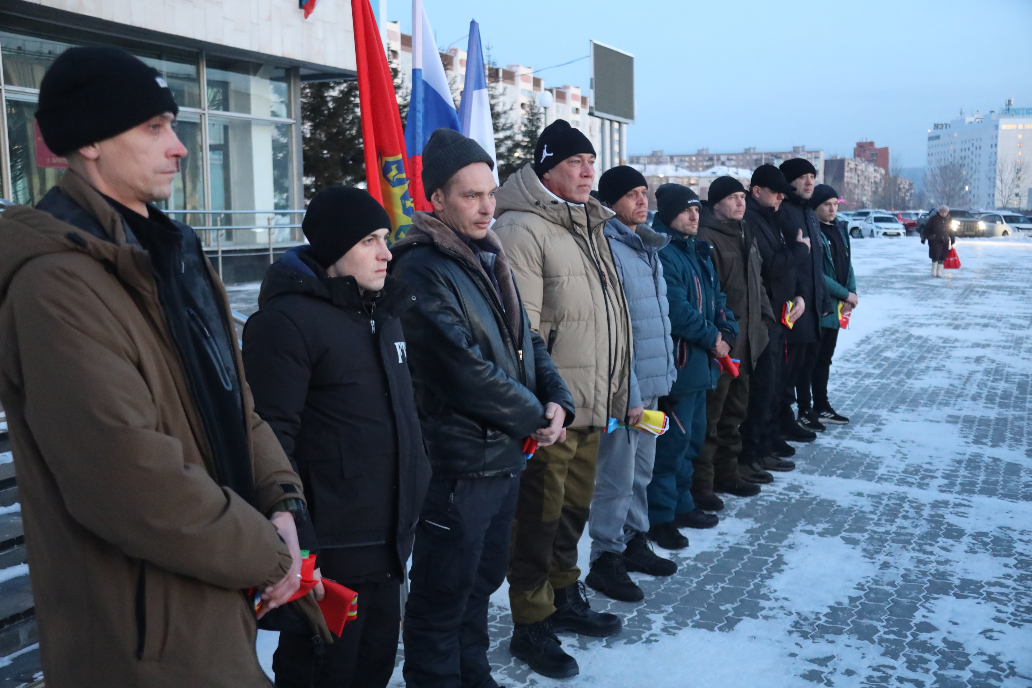 Братские добровольцы: очередная группа отправилась на сборный пункт