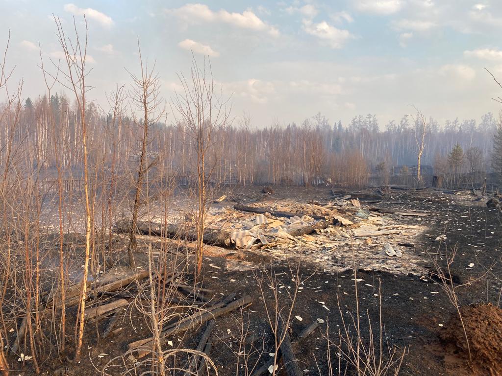Больше ста дачных домов сгорело в СНТ «Восход» и «Тимирязевец» в Братском районе Приангарья