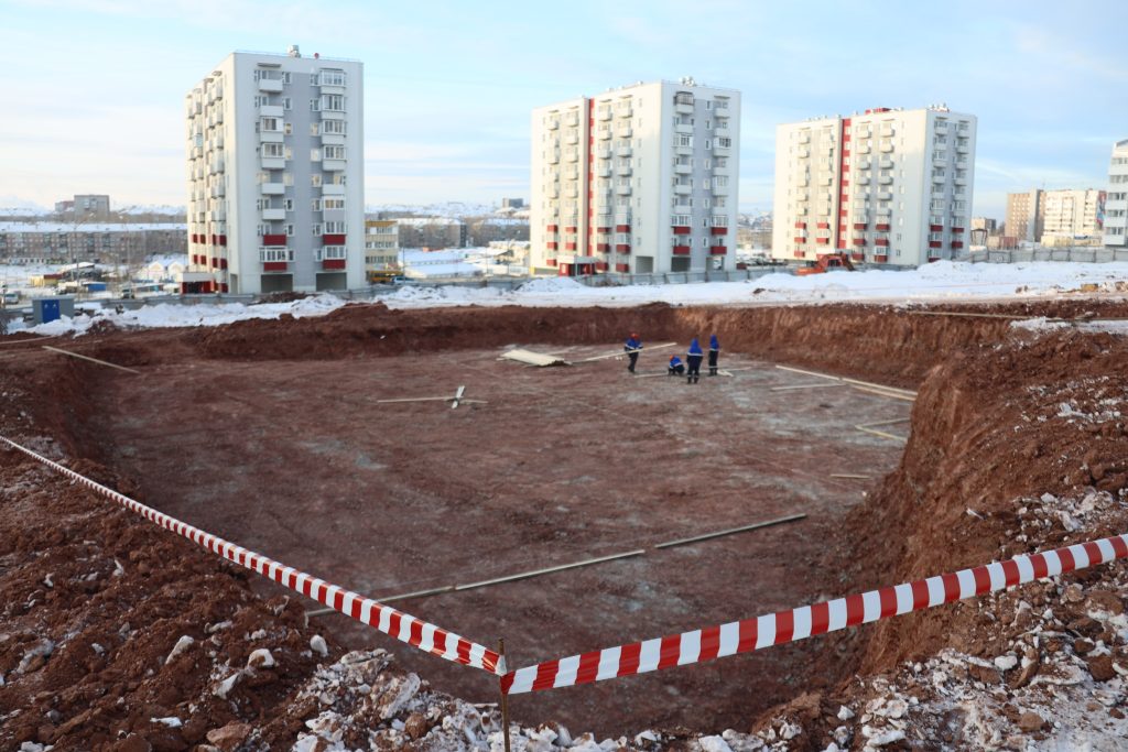 Будущая трехэтажная школа в 26 мк-рне Братска будет включать в себя семь блоков