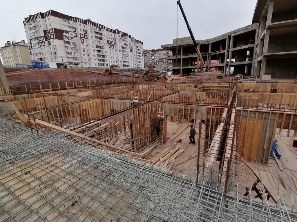 Готовность школы в 26 микрорайоне Братска составляет 15%