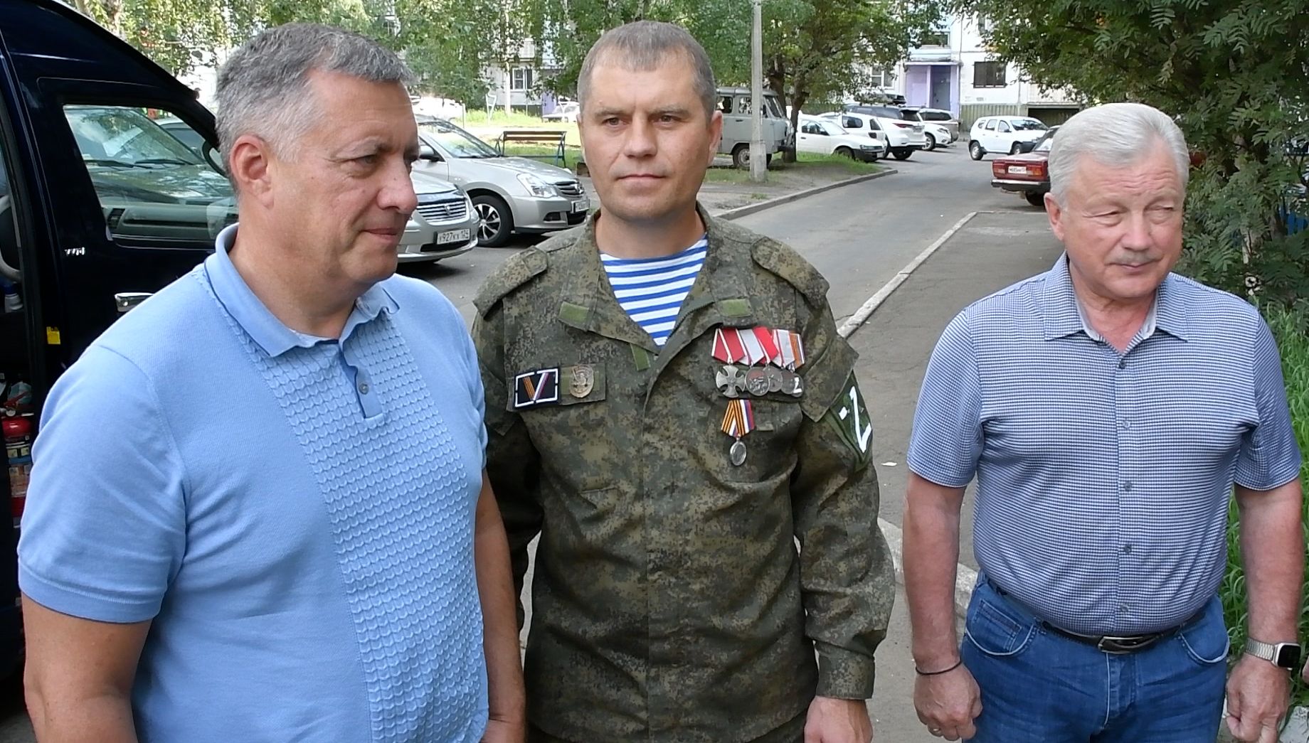 Игорь Кобзев встретился с одним из первых участников СВО Алексеем Дмитриевым из Братска
