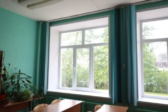 Окна заменили в школе №31 в Братске