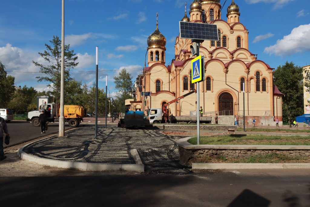 Преобразования на улице Кирова в Братске закончат в октябре