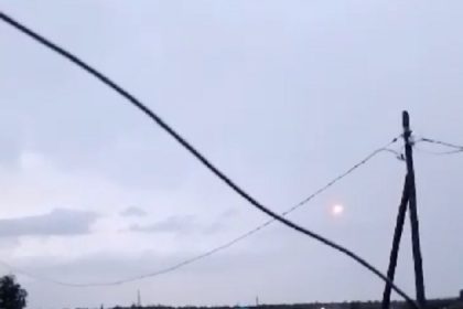 Шаровую молнию сняли на видео в Братском районе
