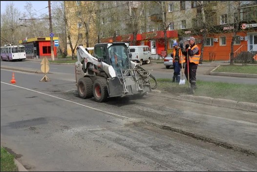 Улицу Мира и Холоднова ремонтируют в Братске