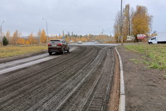 В Братске начался ремонт автомобильного кольца жилого района Энергетик