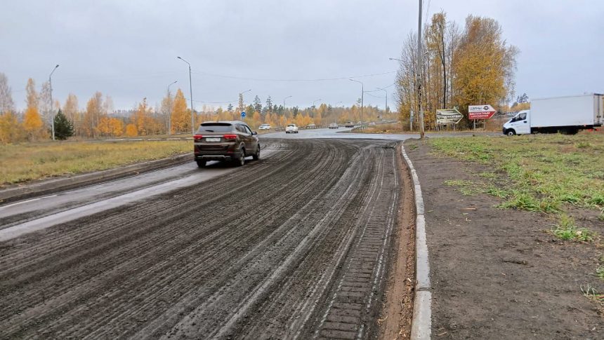 В Братске начался ремонт автомобильного кольца жилого района Энергетик