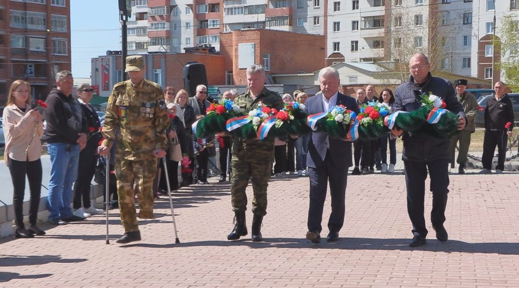 В Братске увековечили память погибших бойцов ЧВК "Вагнер"