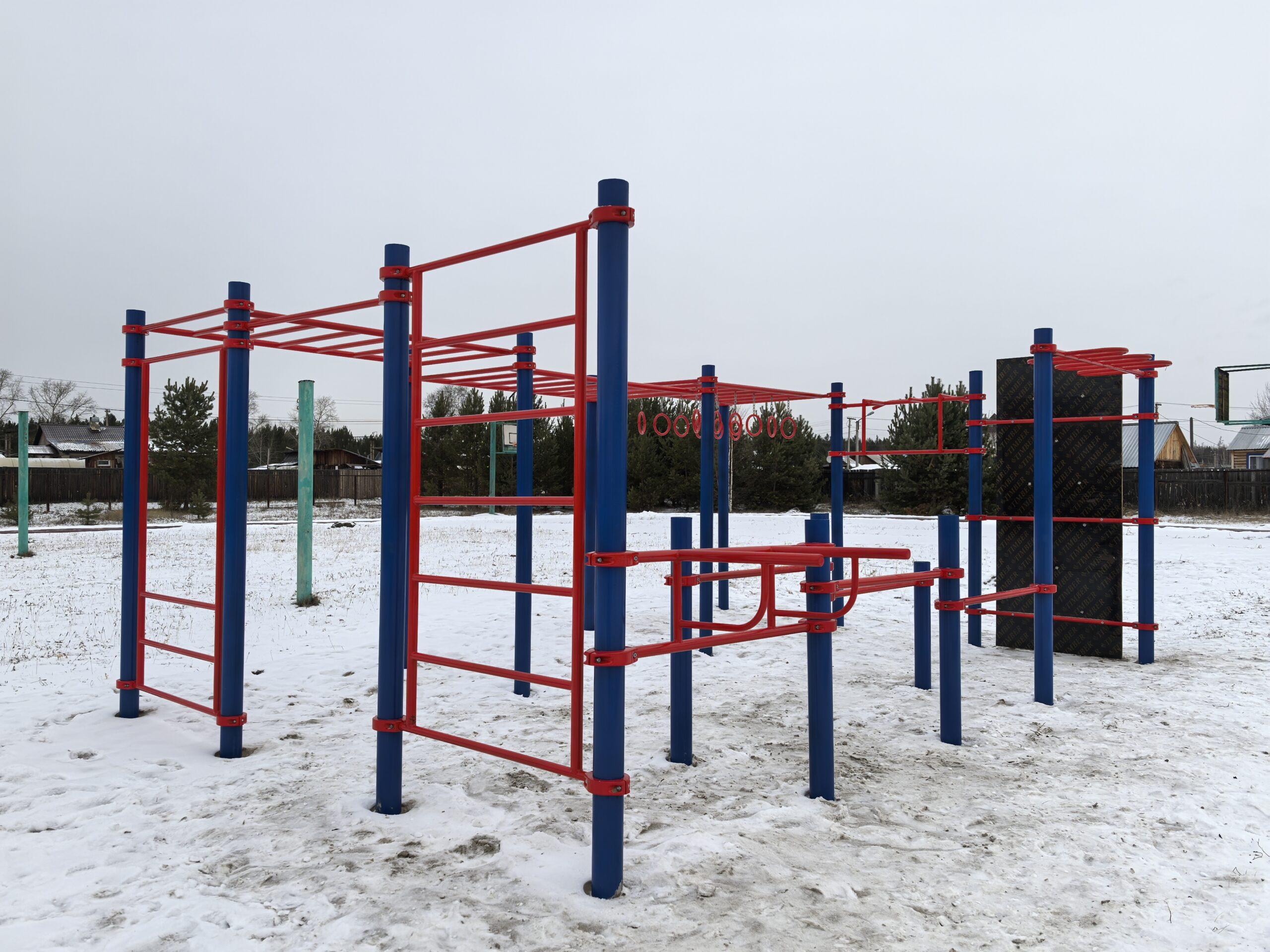 В Зябинской СОШ Братского района открыли обновленный стадион